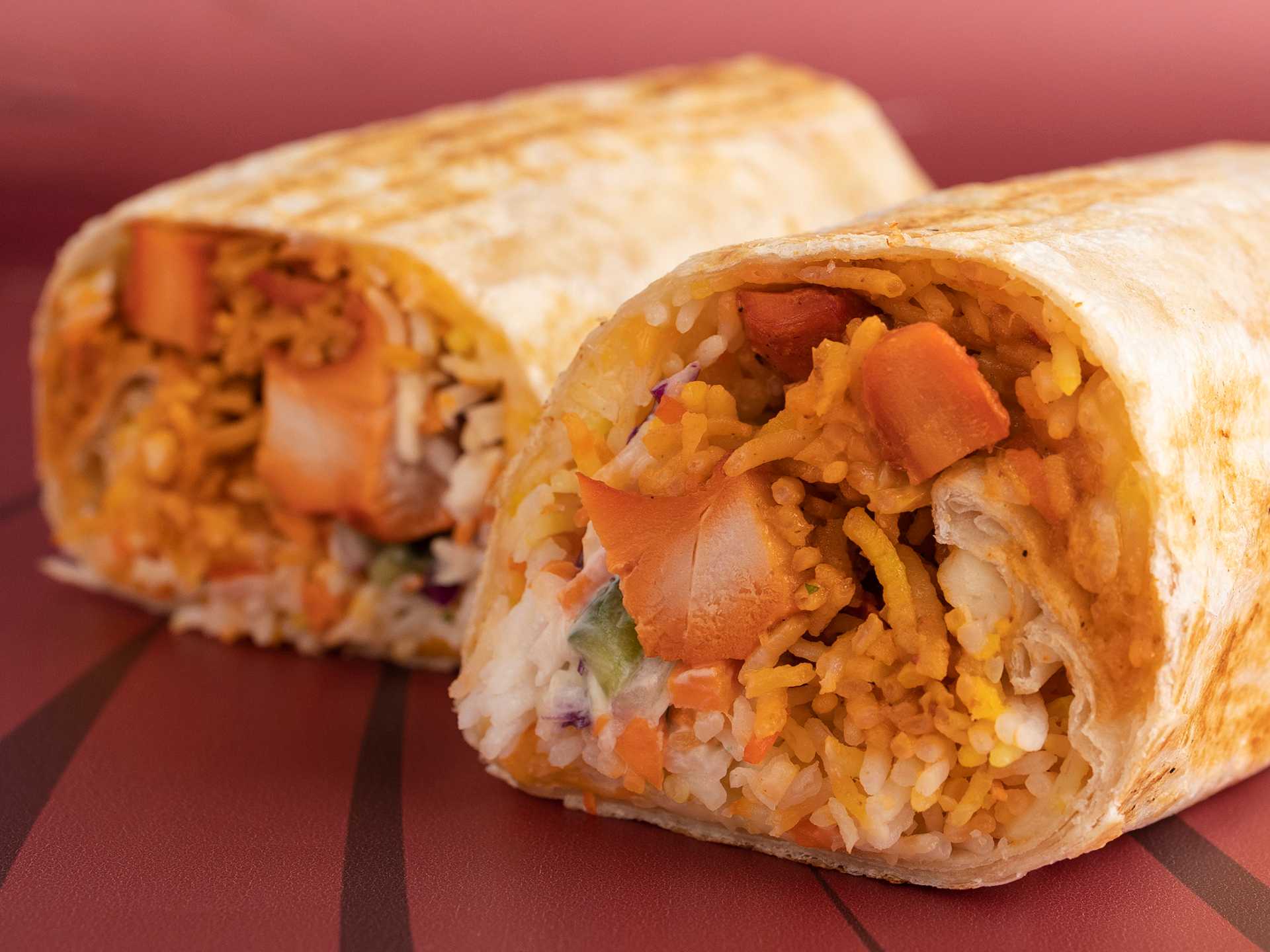Butter Chicken Biryani Burrito