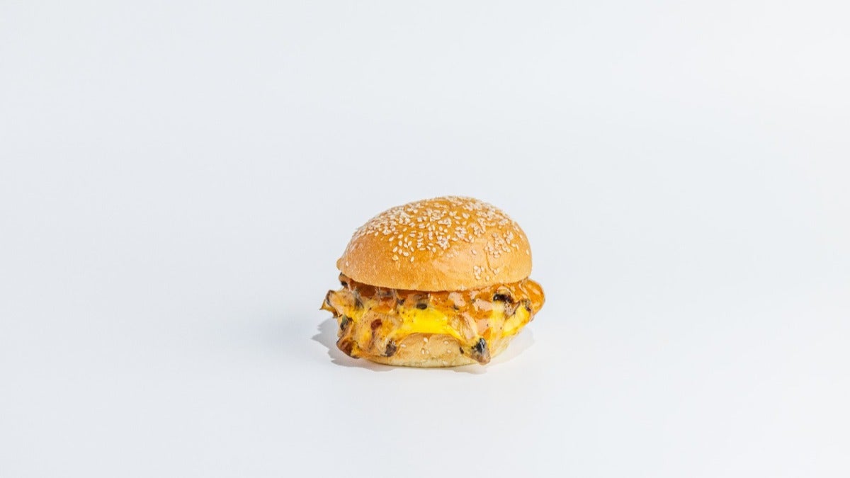 Mushroom Burger Sandwich