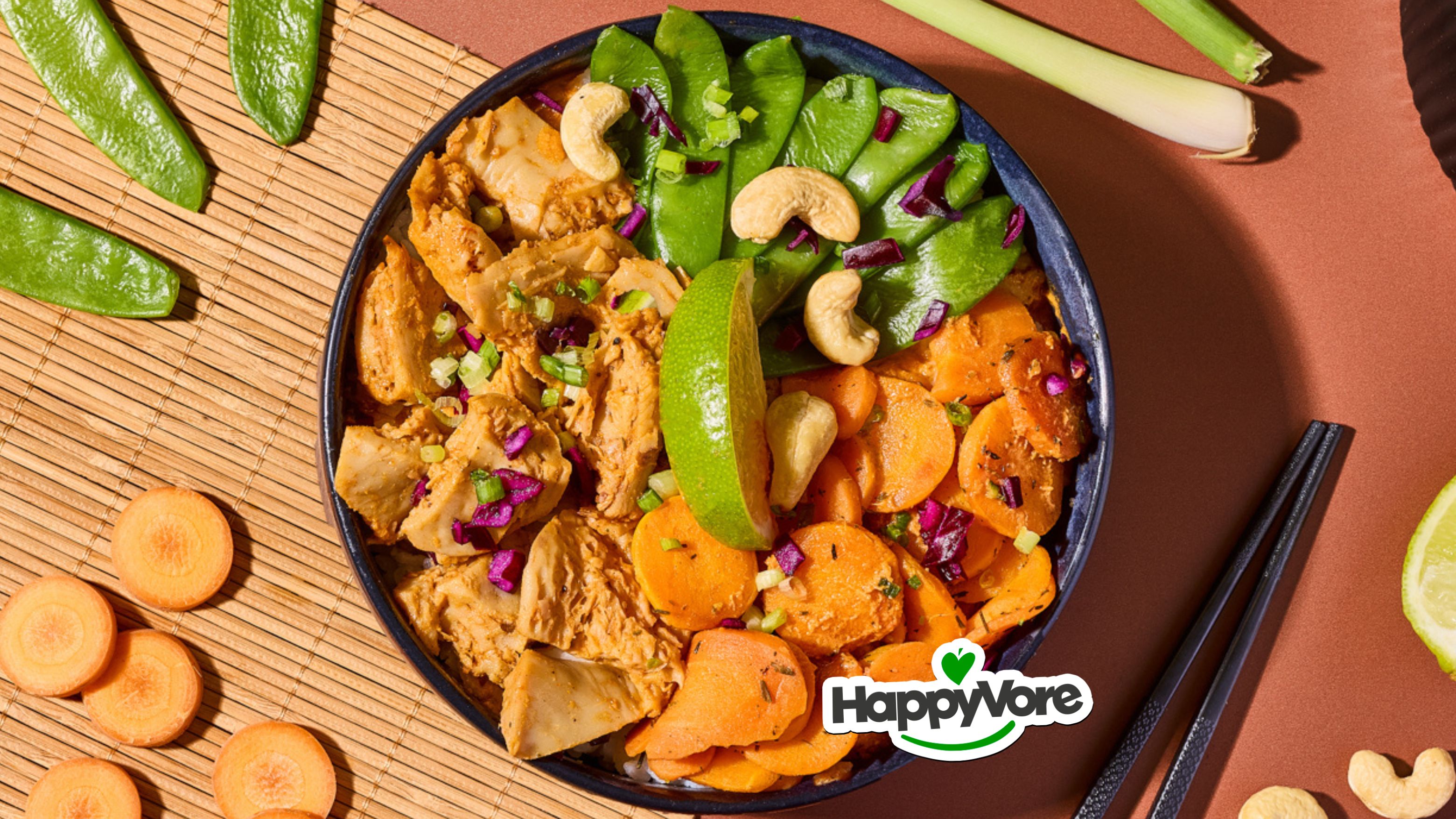 Hot Poké Curry Massaman Aiguillettes végétales