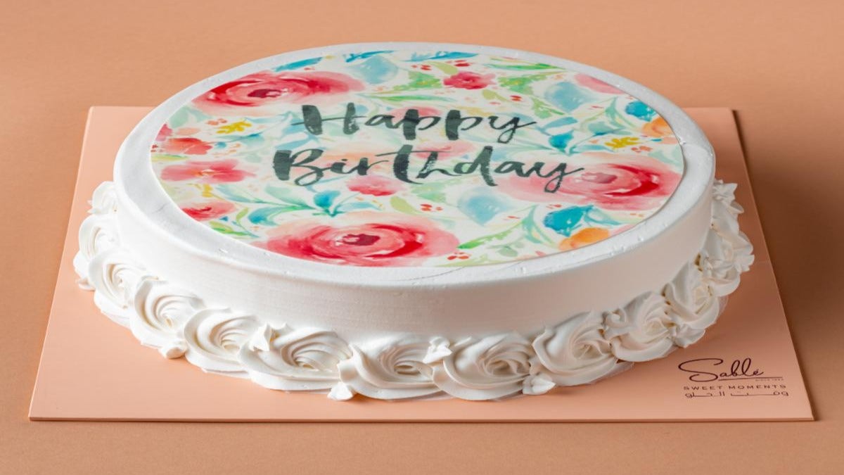 Roses Round Cake