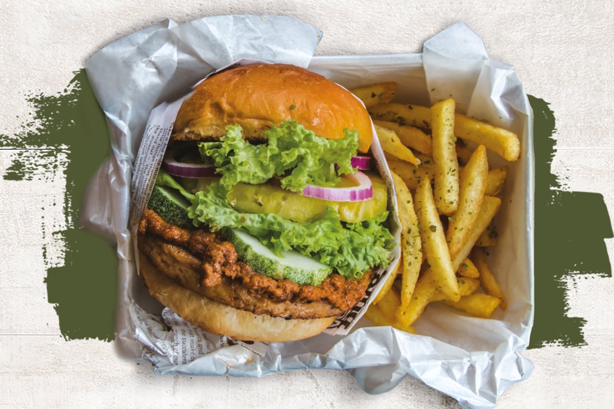 VeganBurg delivery from Eunos Order with Deliveroo