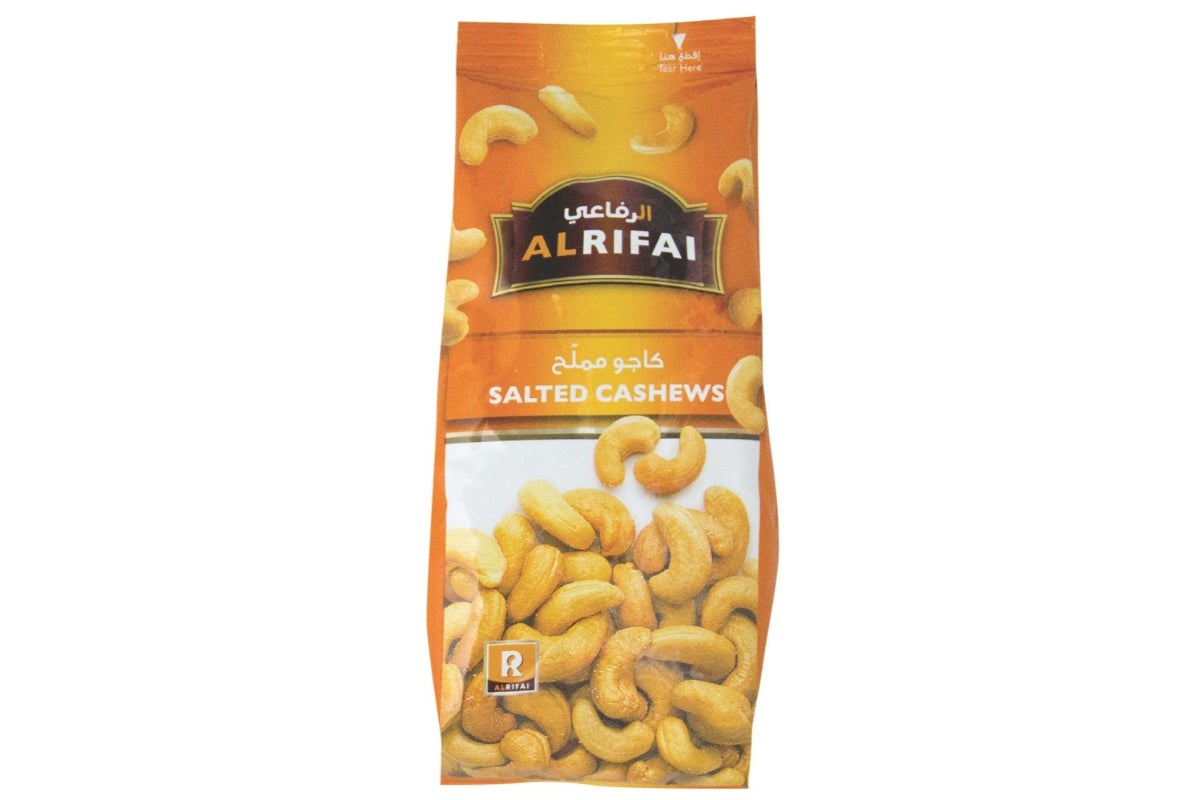 Al Rifai Salted Cashews 24-Pack, 25g Each