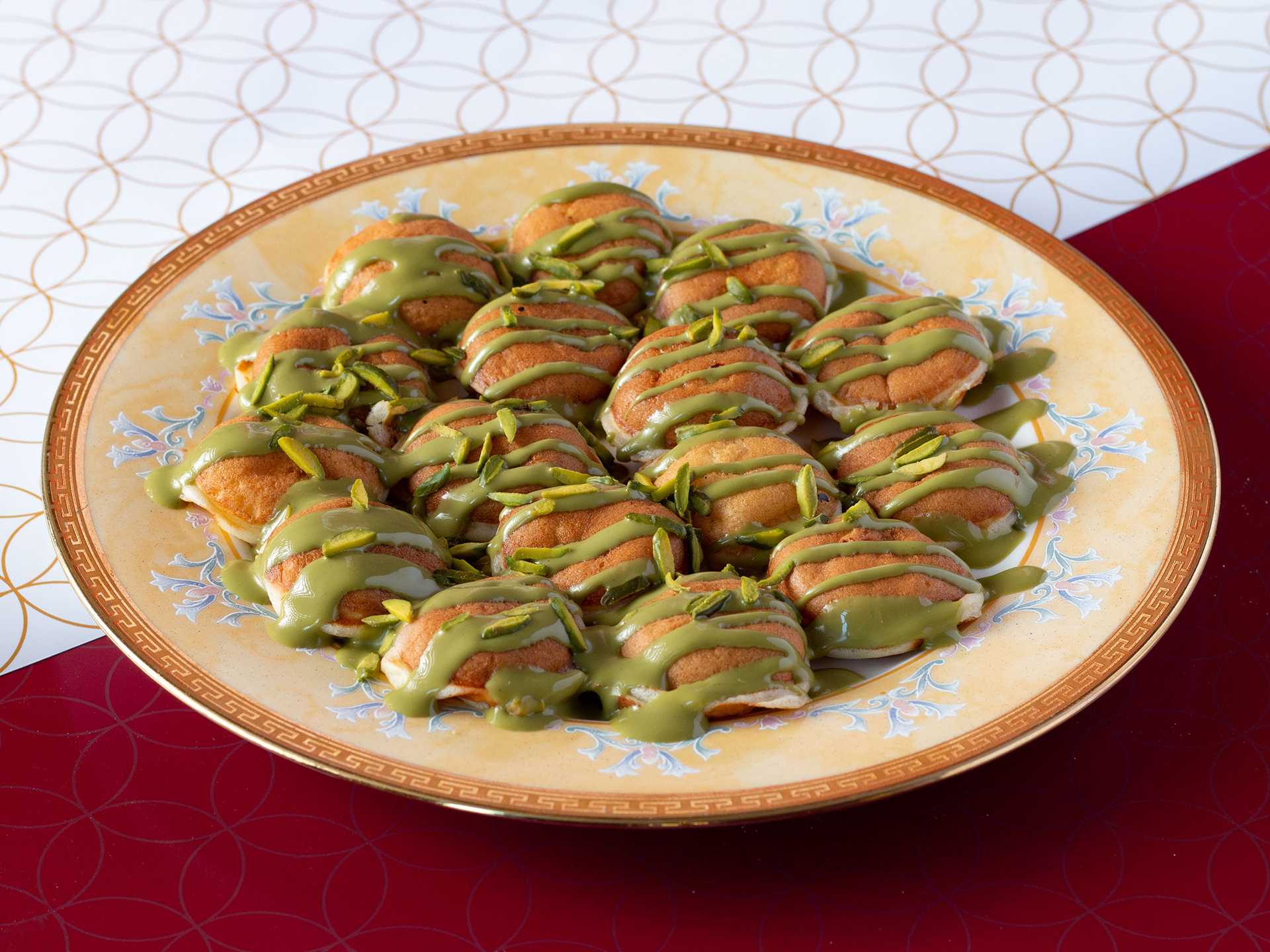 Pistachio Mini Pancakes