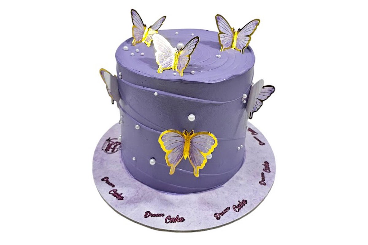 Purple butterfly cake 11