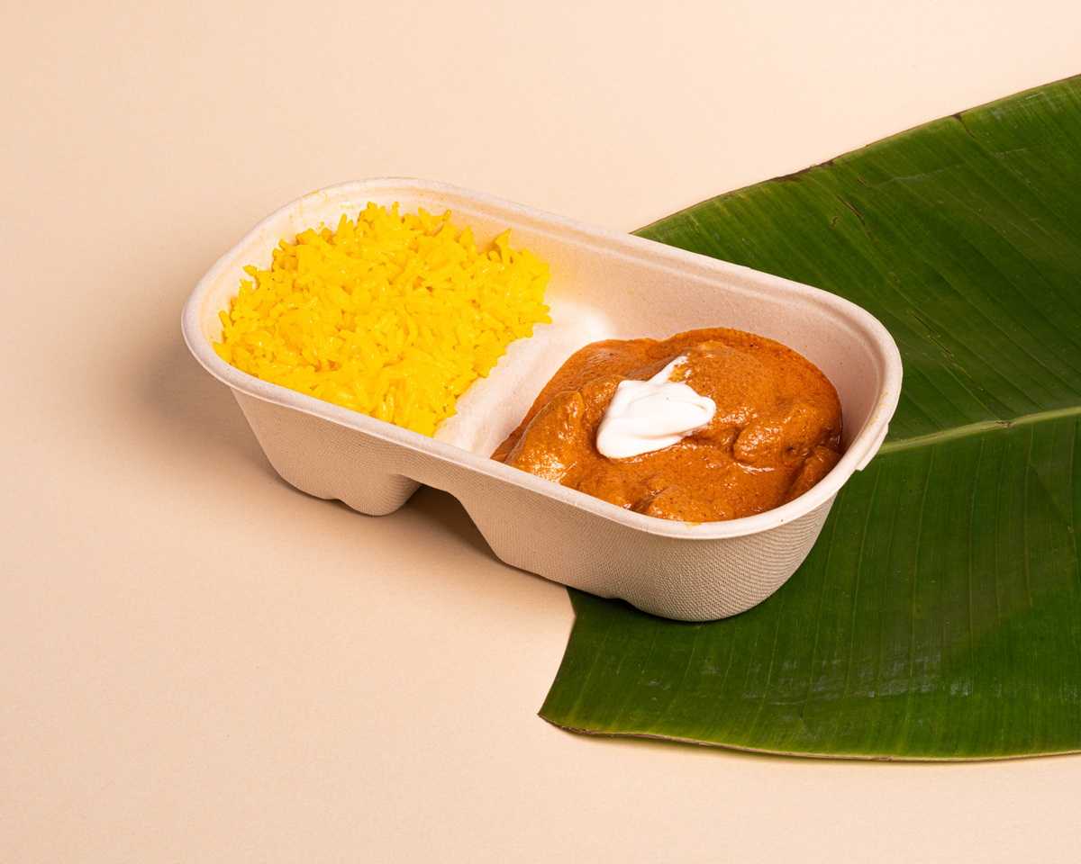 Chicken Butter with saffron rice