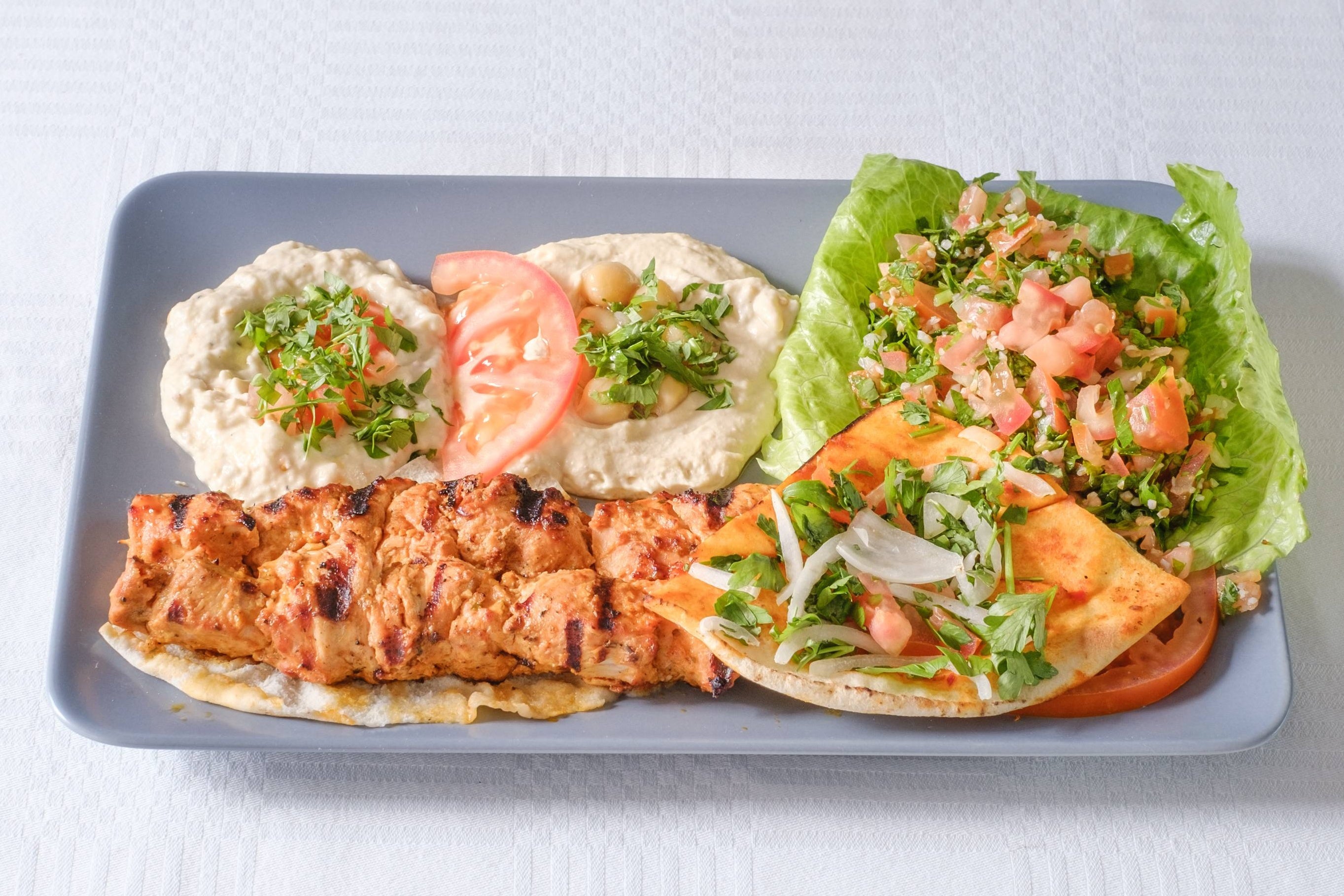 Assiette grillade taouk
