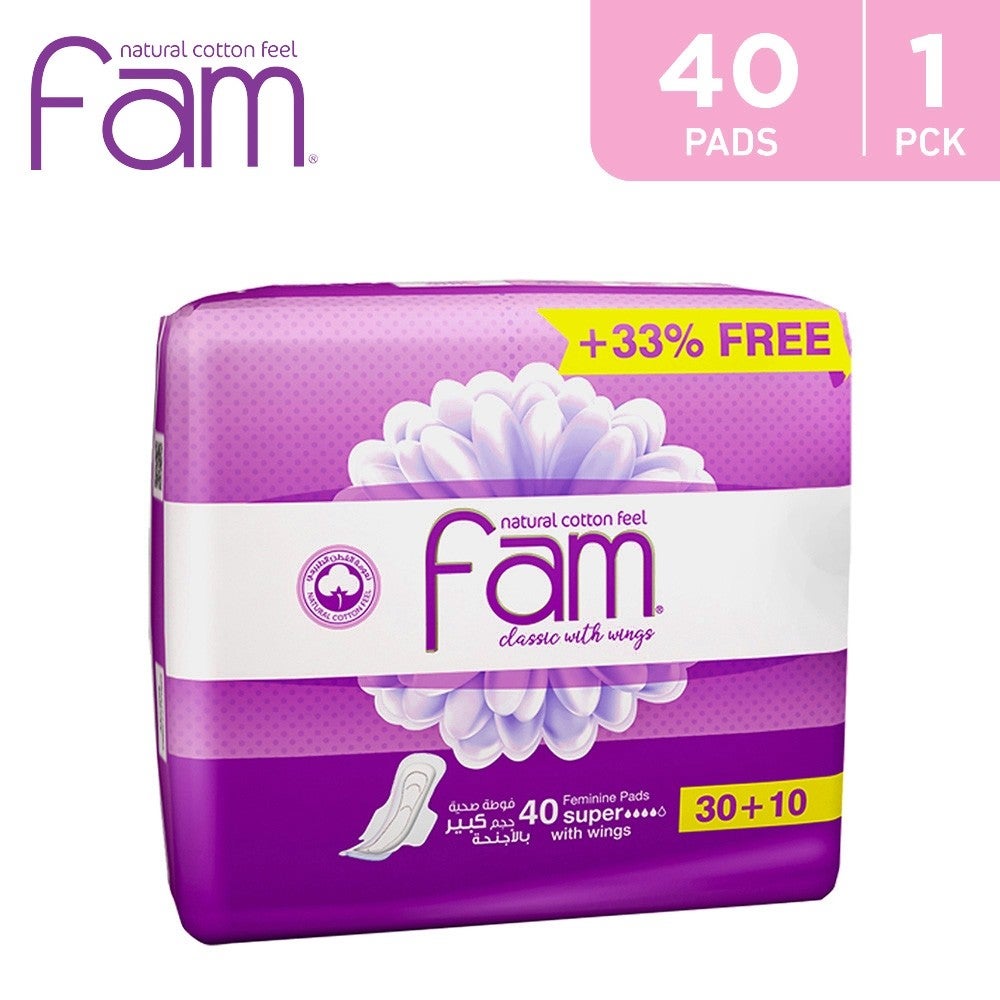 Fam Super Classic Pads With Wings 40 Pads