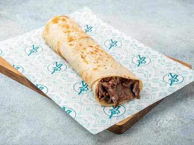Saj meat shawarma