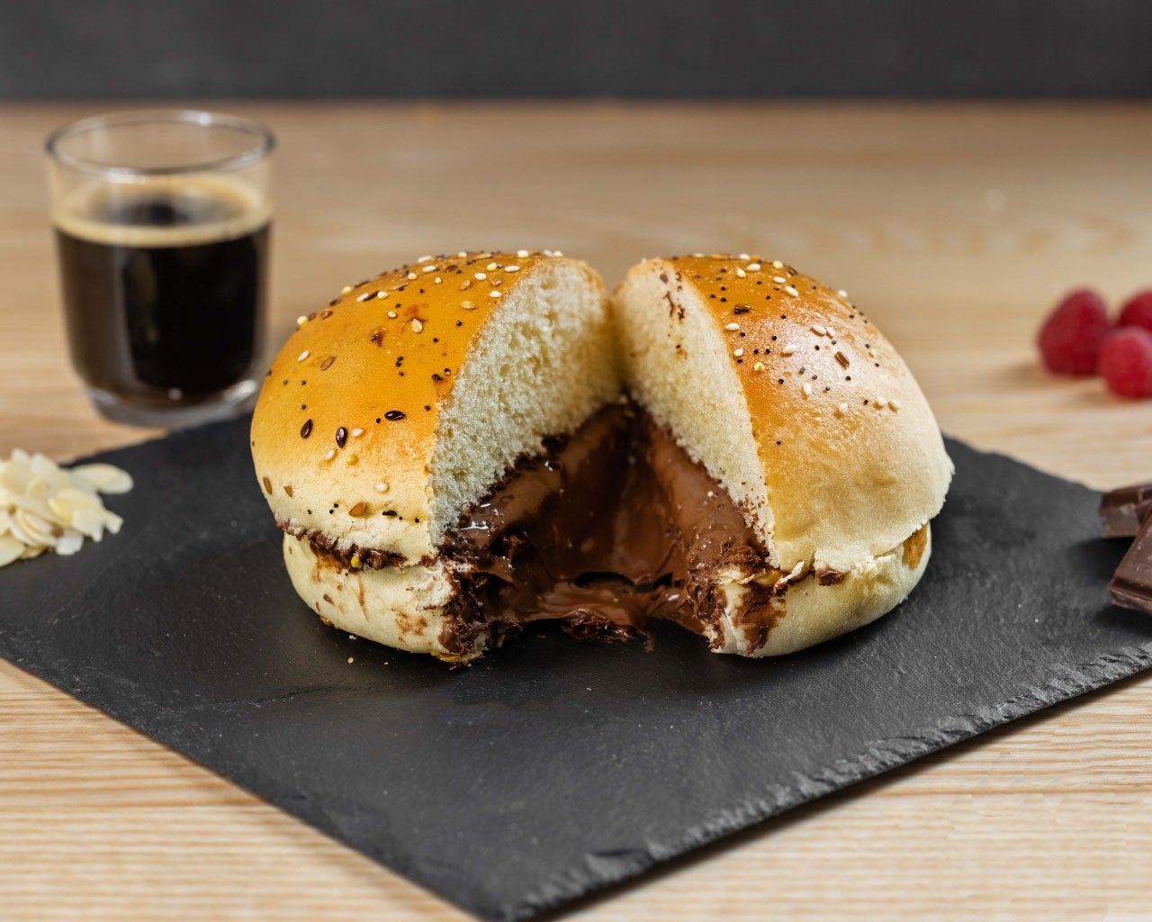 🍔🍫 Burger au Nutella doré au four