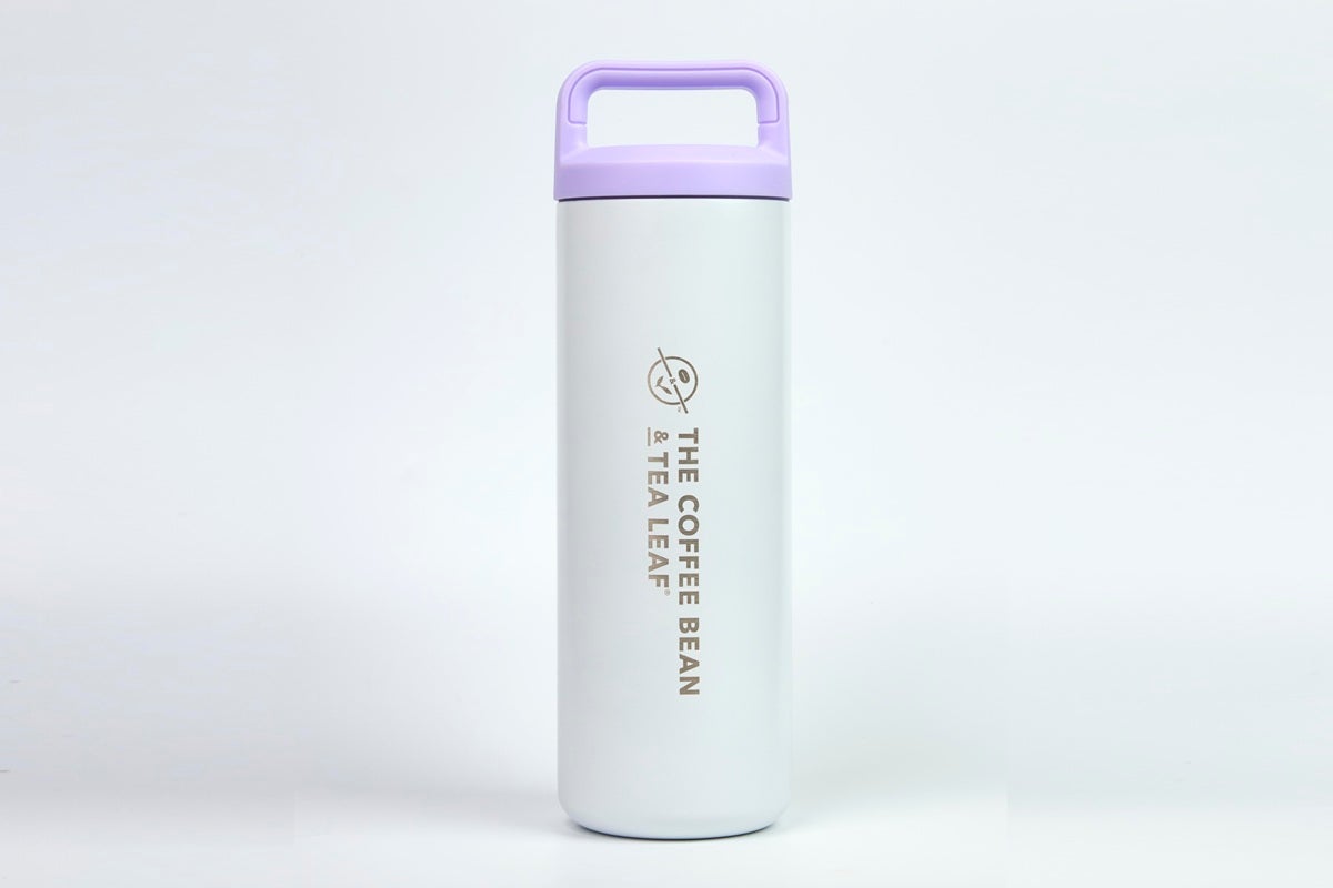 Square top bottle - white