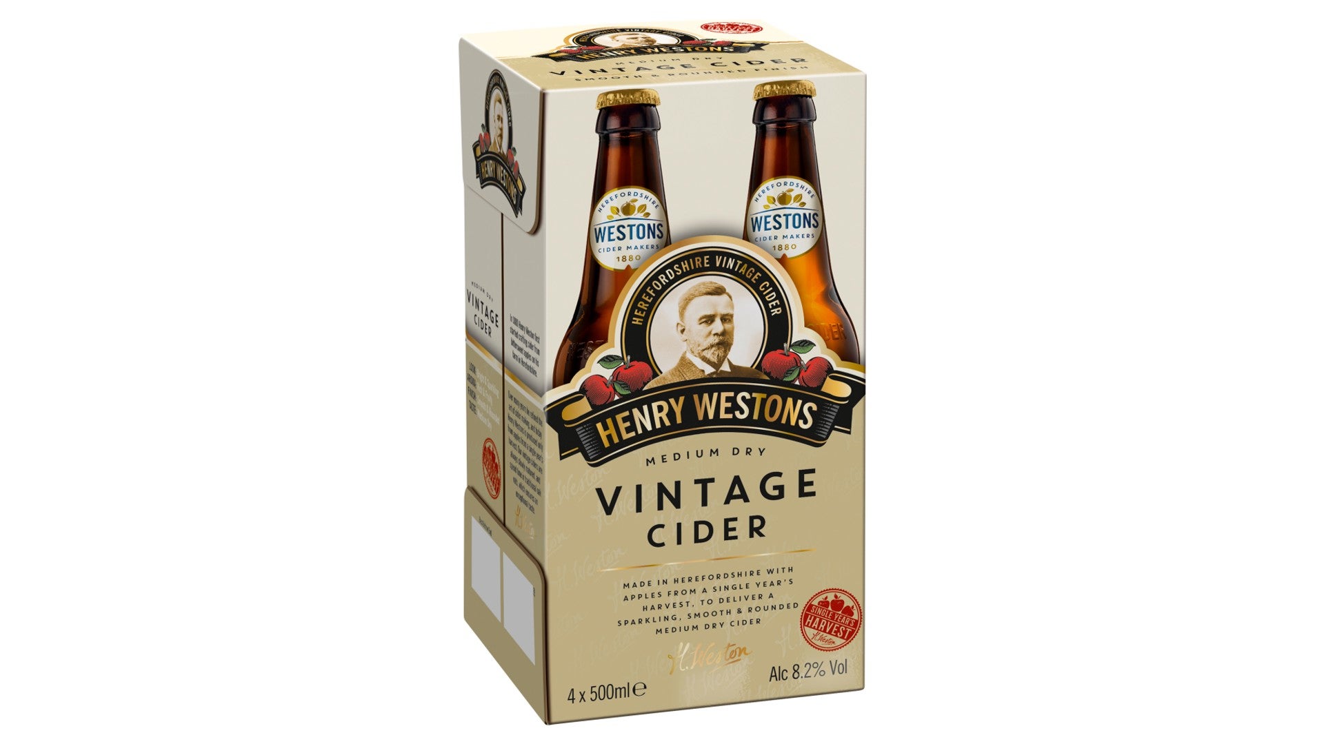 Henry Westons Vintage Cider 4 x 500ml