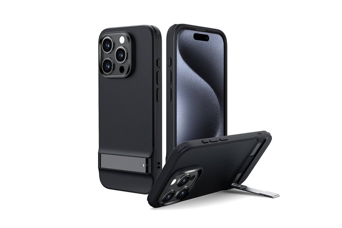 ESR Boost Kickstand Case For iPhone 15 Pro - Black