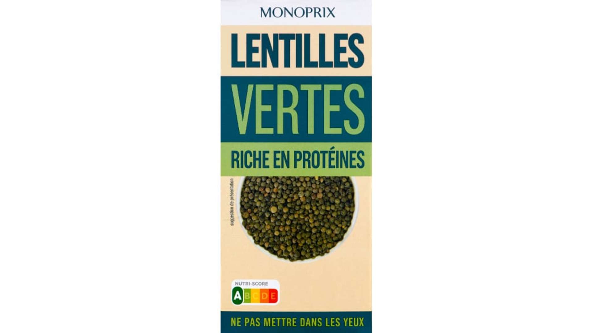 Monoprix Lentilles vertes de France L'étui de 500g