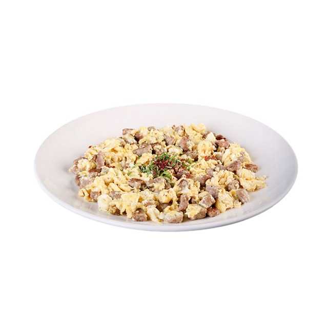 Egg with meat