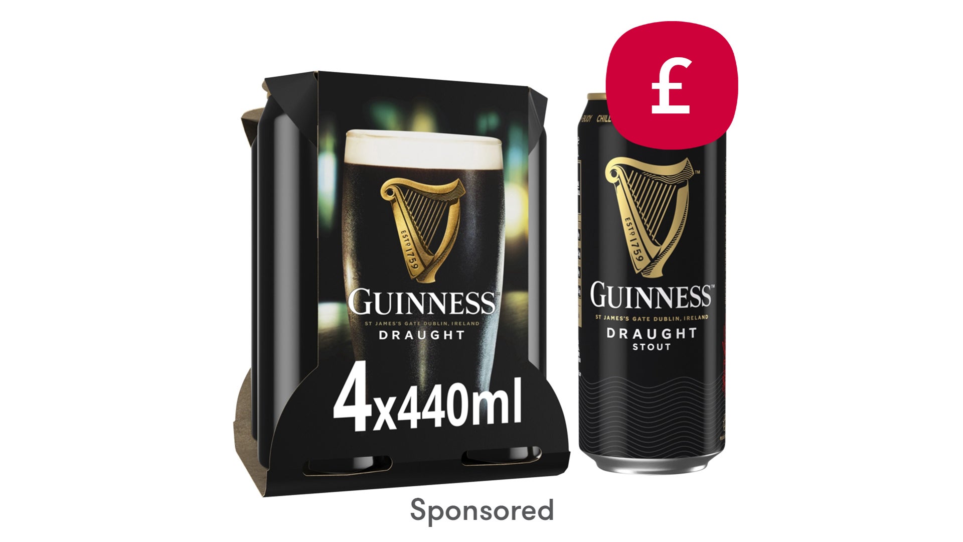 Guinness Draught In Can 4x440ml