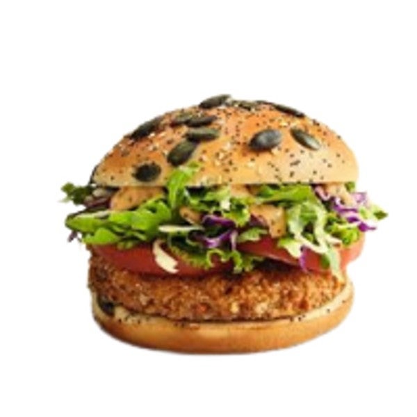 THE VEGGIE HACHE CHEESE BURGER  AU BACON VEGETAL