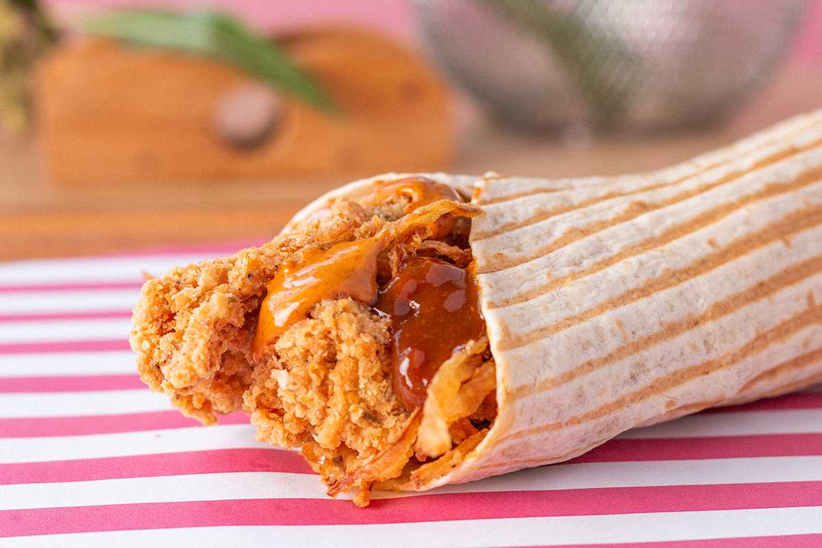 Spicy BBQ Chicken Wrap