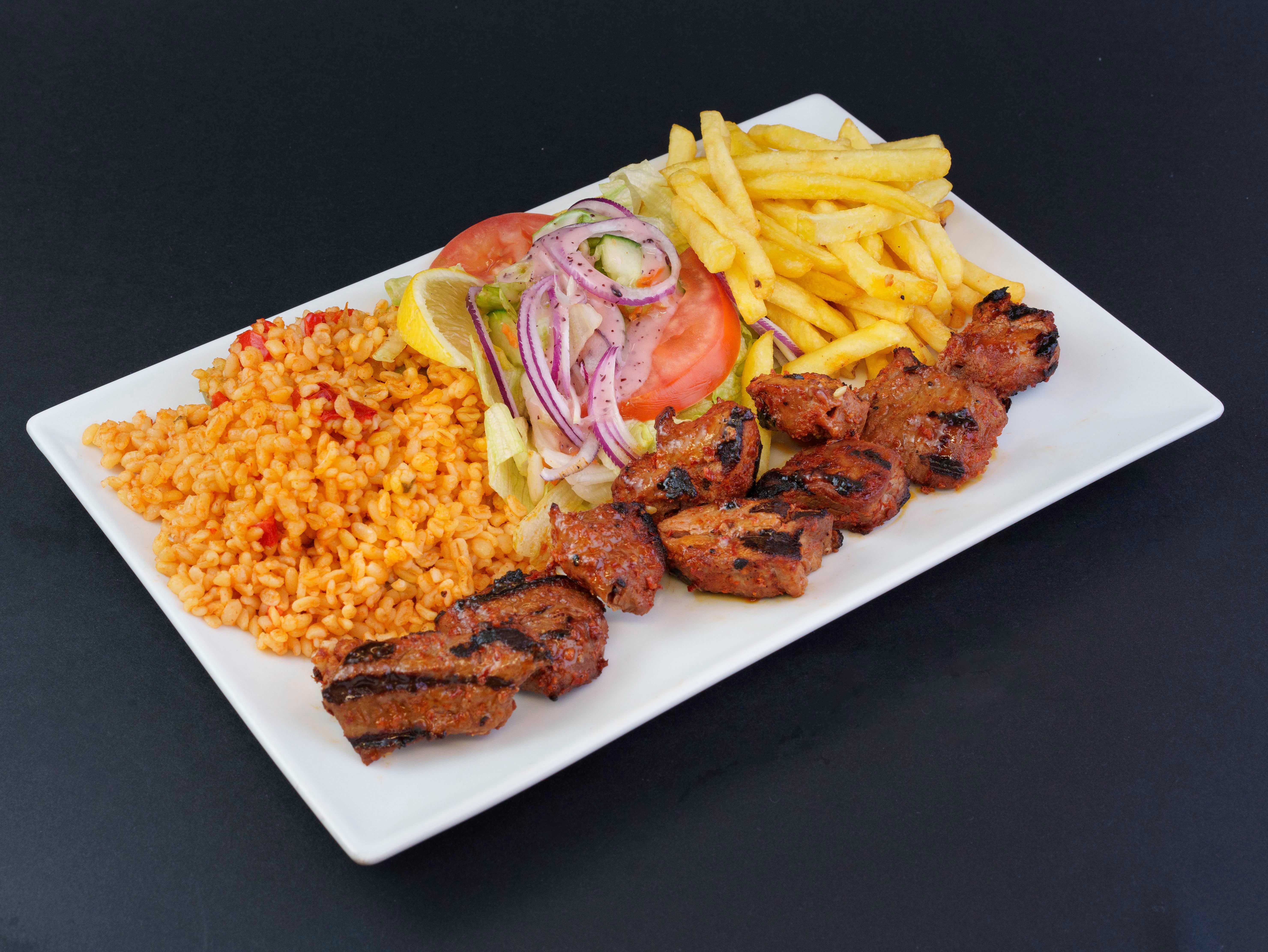 🔥🍛Assiette brochettes d'agneau