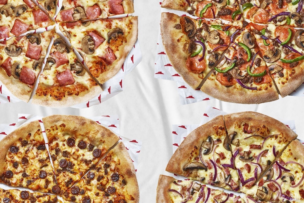 4 pizzas au choix