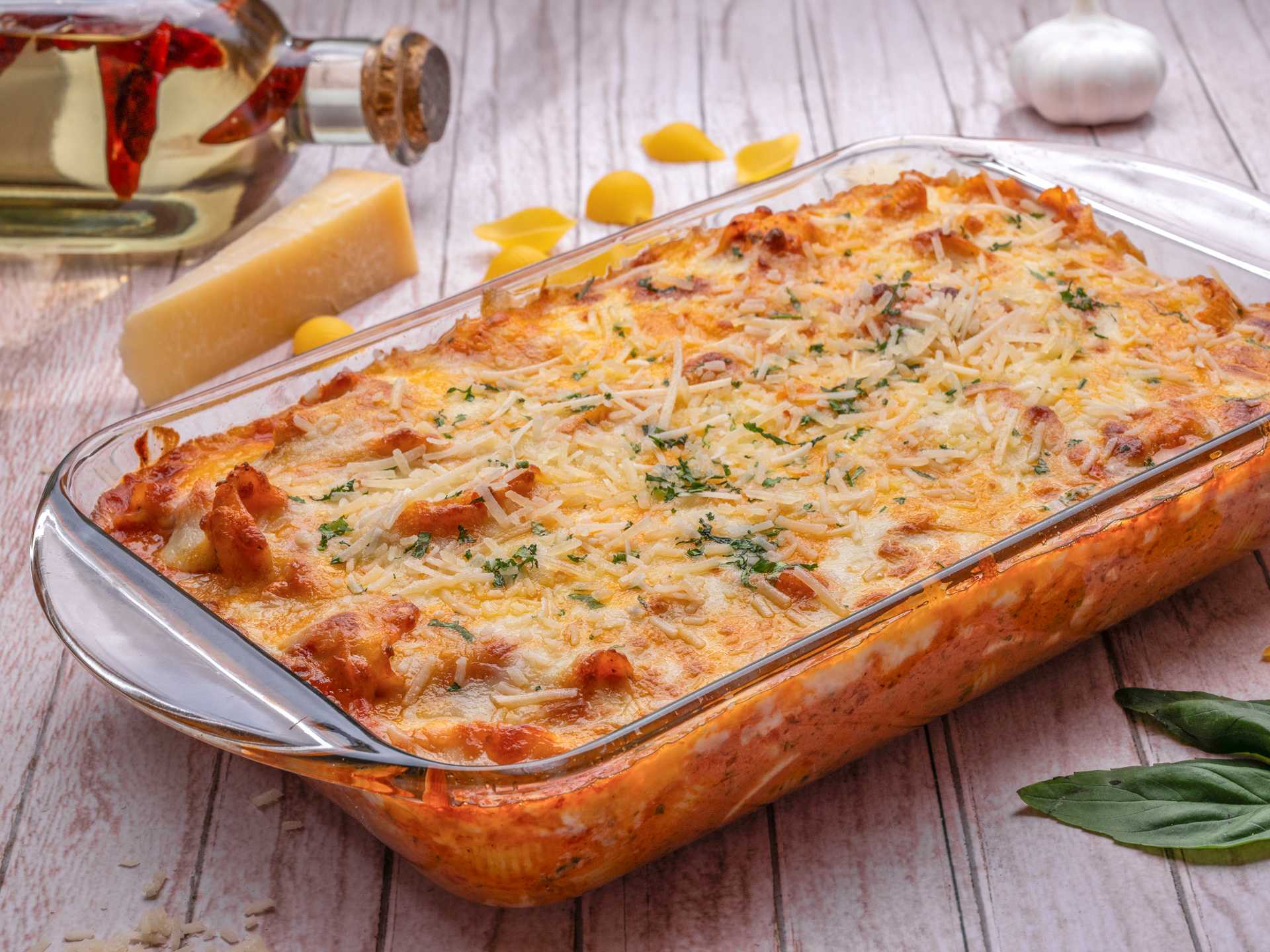 Gathering Pink Pasta Alforno
