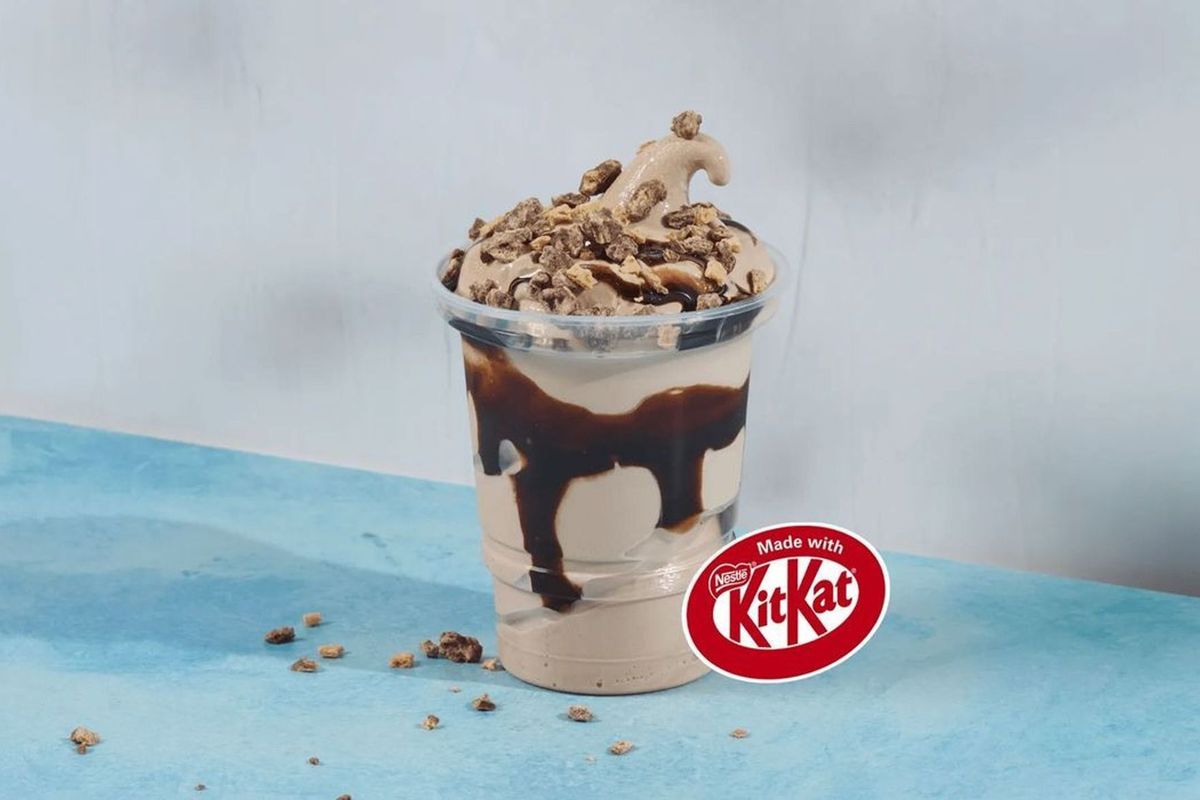 Regular Chocolate Frosty® Made With KitKat®