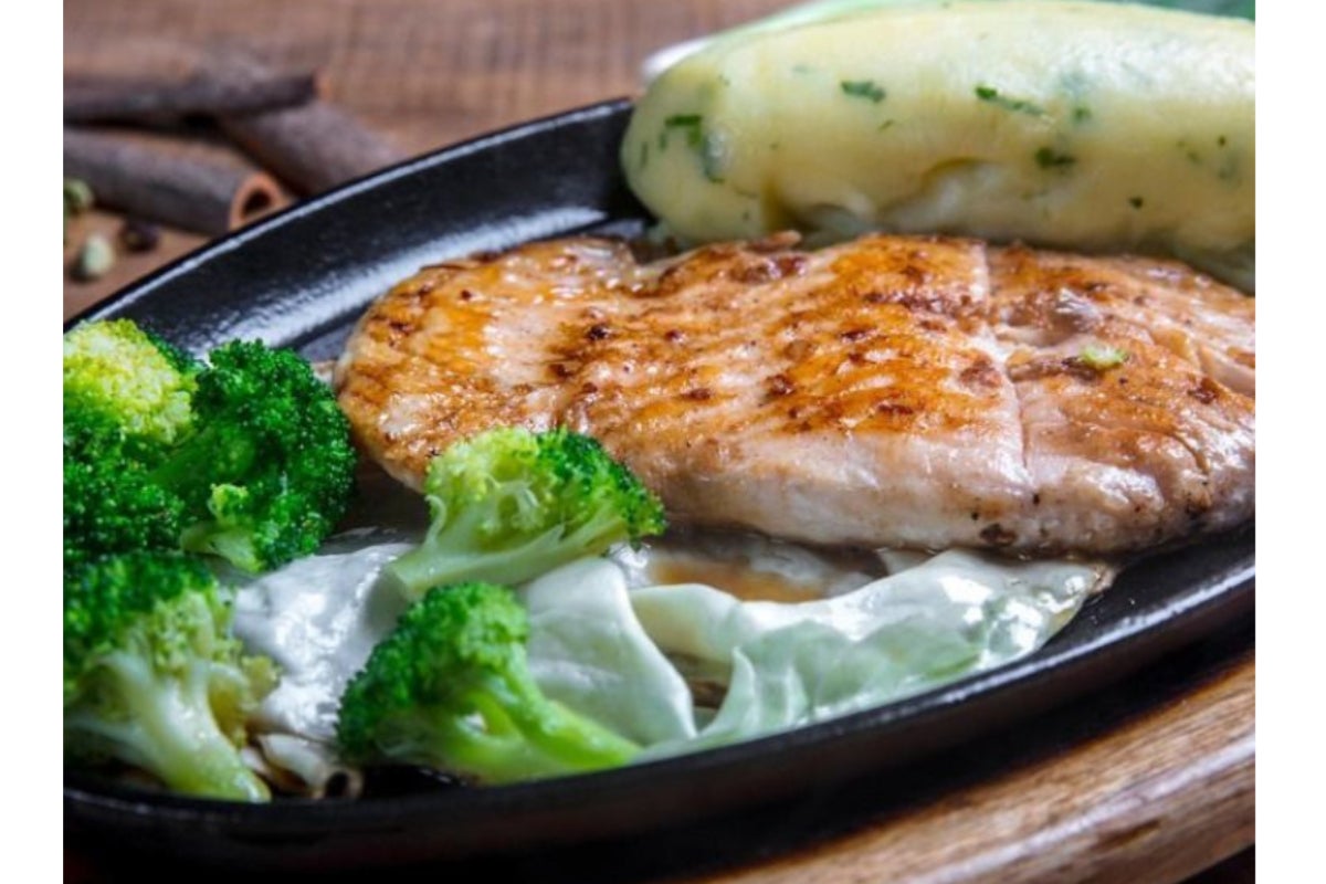 Salmon with Mash Potato