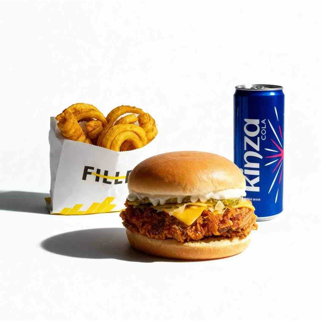 Buffalo chicken fillet meal