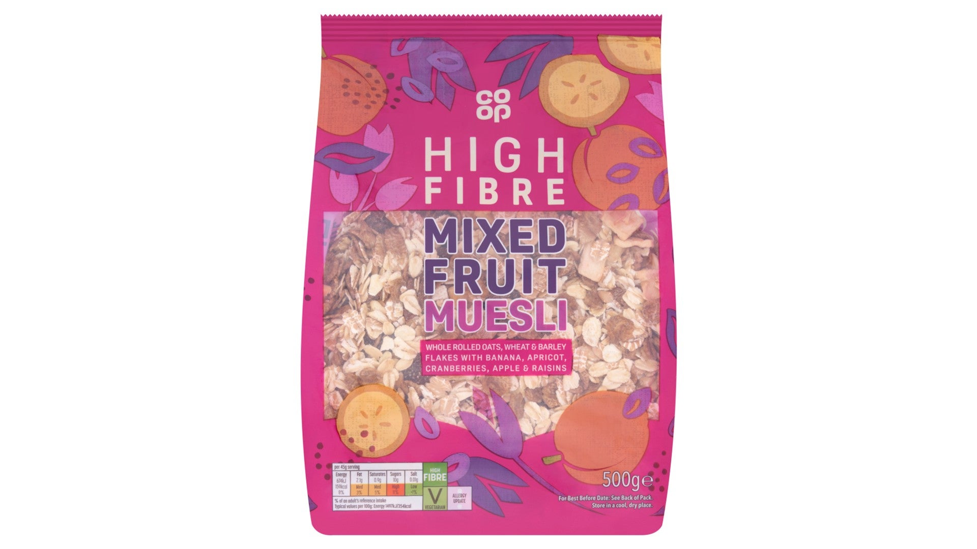 Co-op Mixed Fruit Muesli 500g