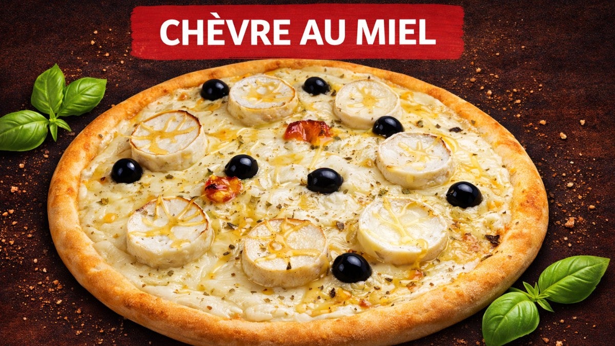 PIZZA 🍕 CHÈVRE AUMIEL