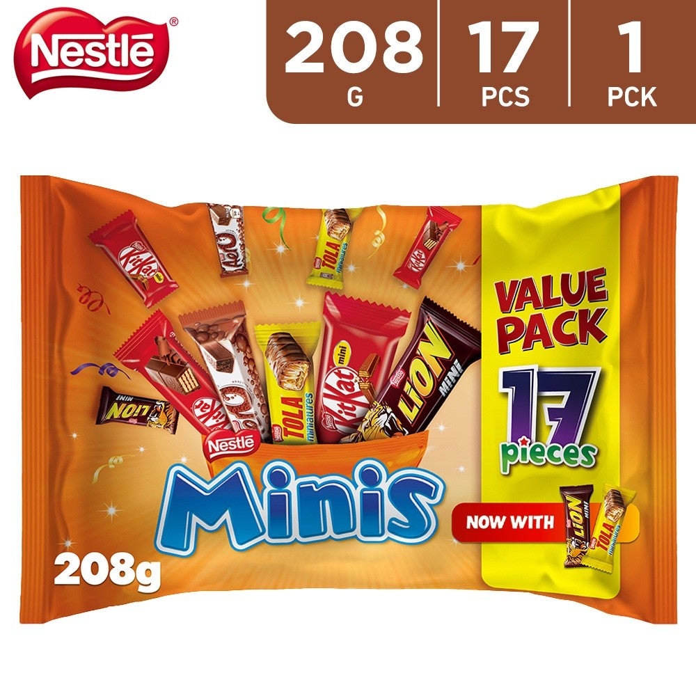 Nestle Minis Mix Chocolate Bar 17 Pcs 208 g