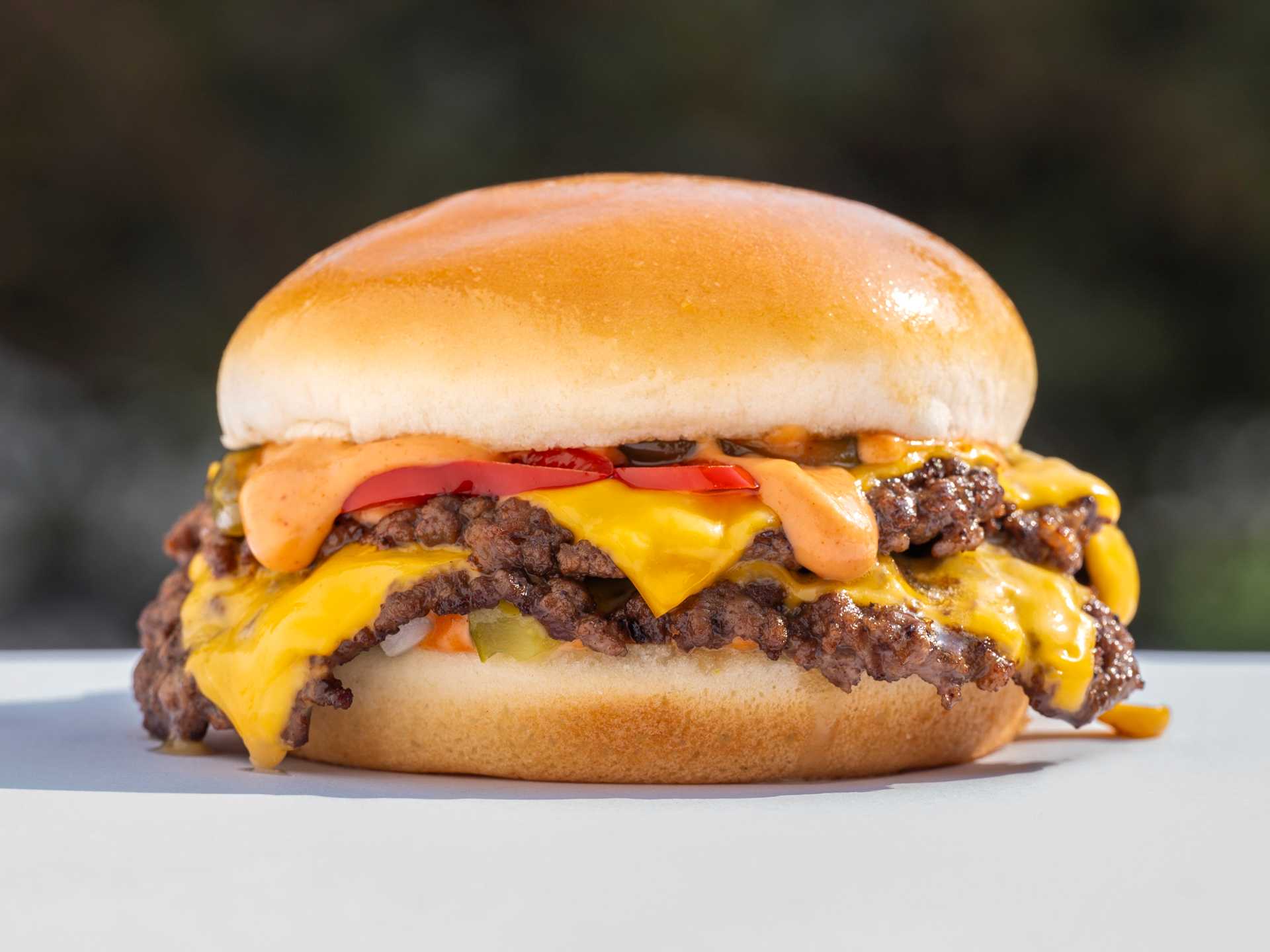 Flamin' Chilli Cheese Burger