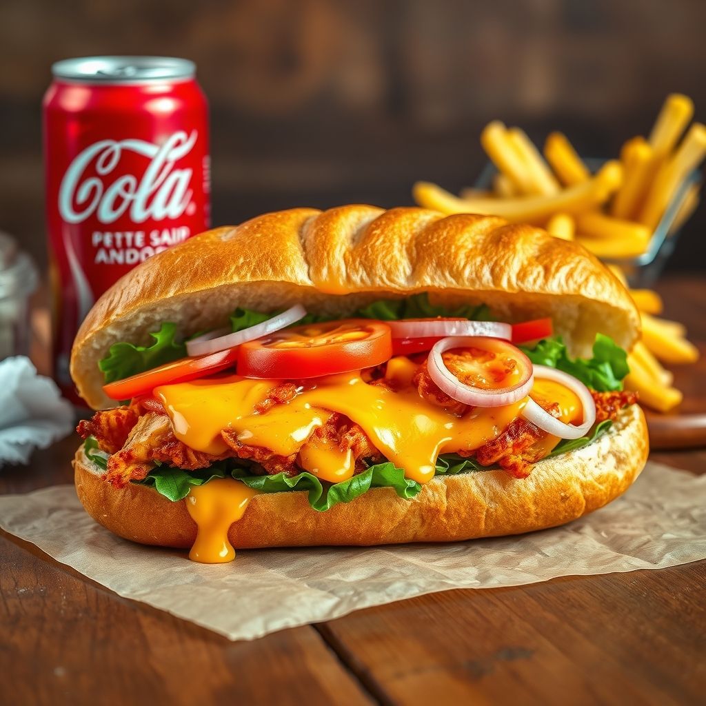 Menu sandwich tandoori