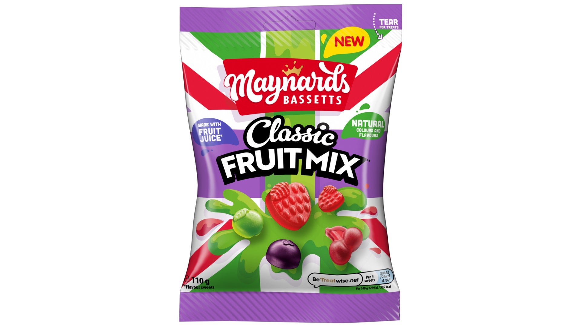Maynards Bassetts Classic Fruit Mix Jelly 110g