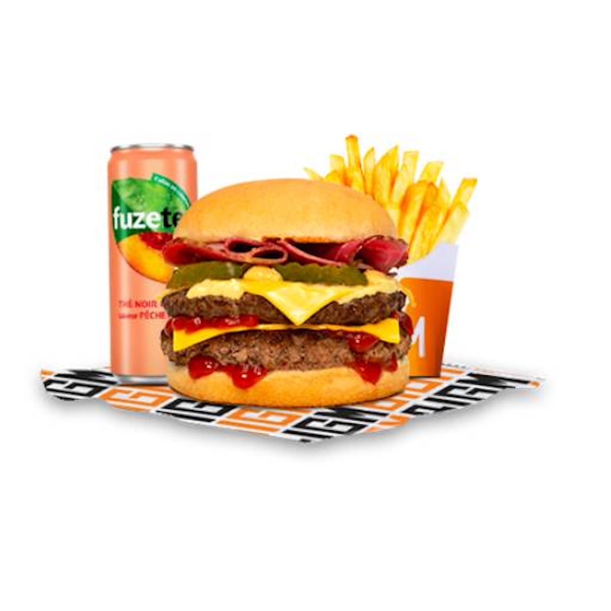 Menu Double CheeseBurger Bacon