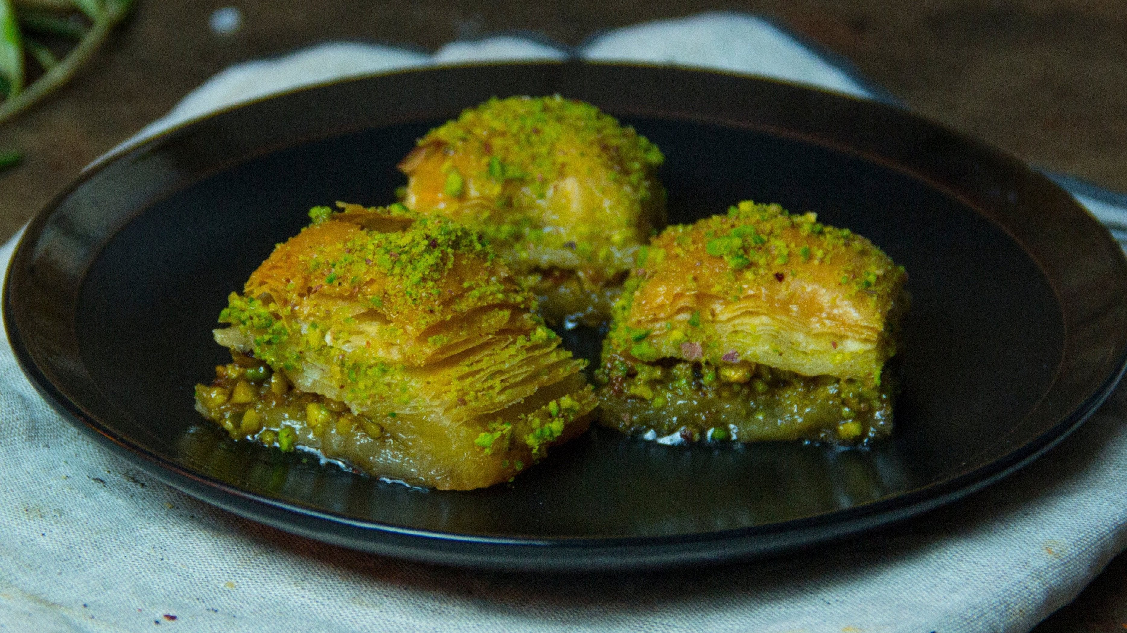 BAKLAVA A LA PISTACHE (3 PIÈCES)