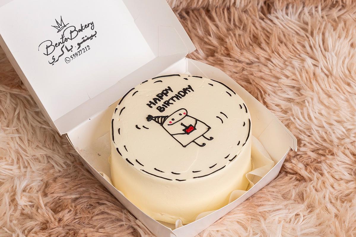 Comic HBD Cake