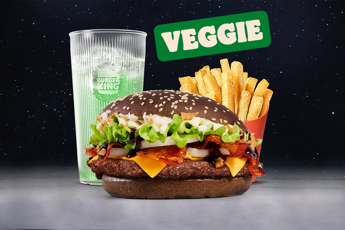 Menu Galactique Mandalorian Veggie Burger