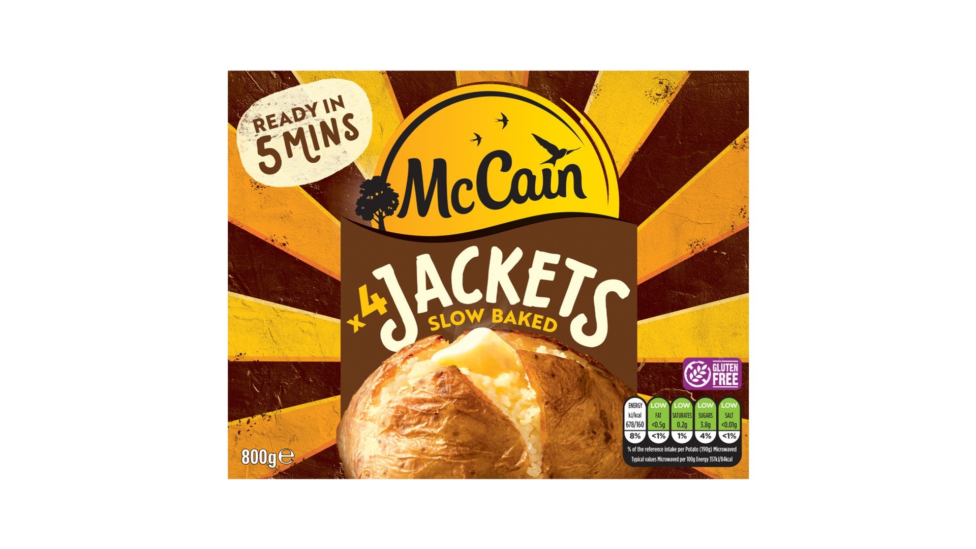 McCain 4 Jacket Potatoes 800g