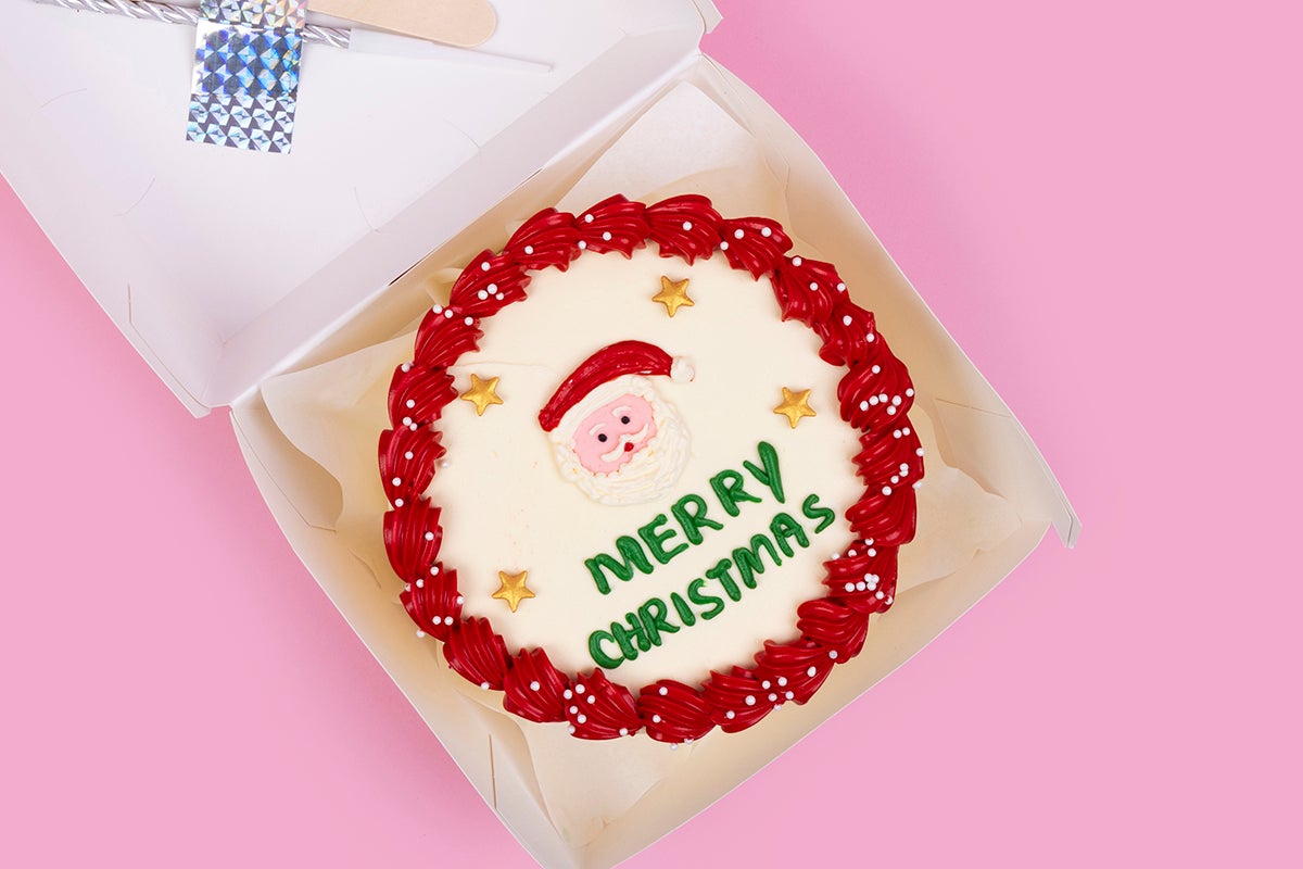 White Santa Cake