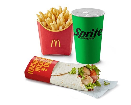 The BBQ & Bacon Chicken One Medium Meal (Crispy)