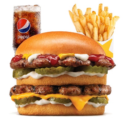 Double Hardee Beef Combo - Medium