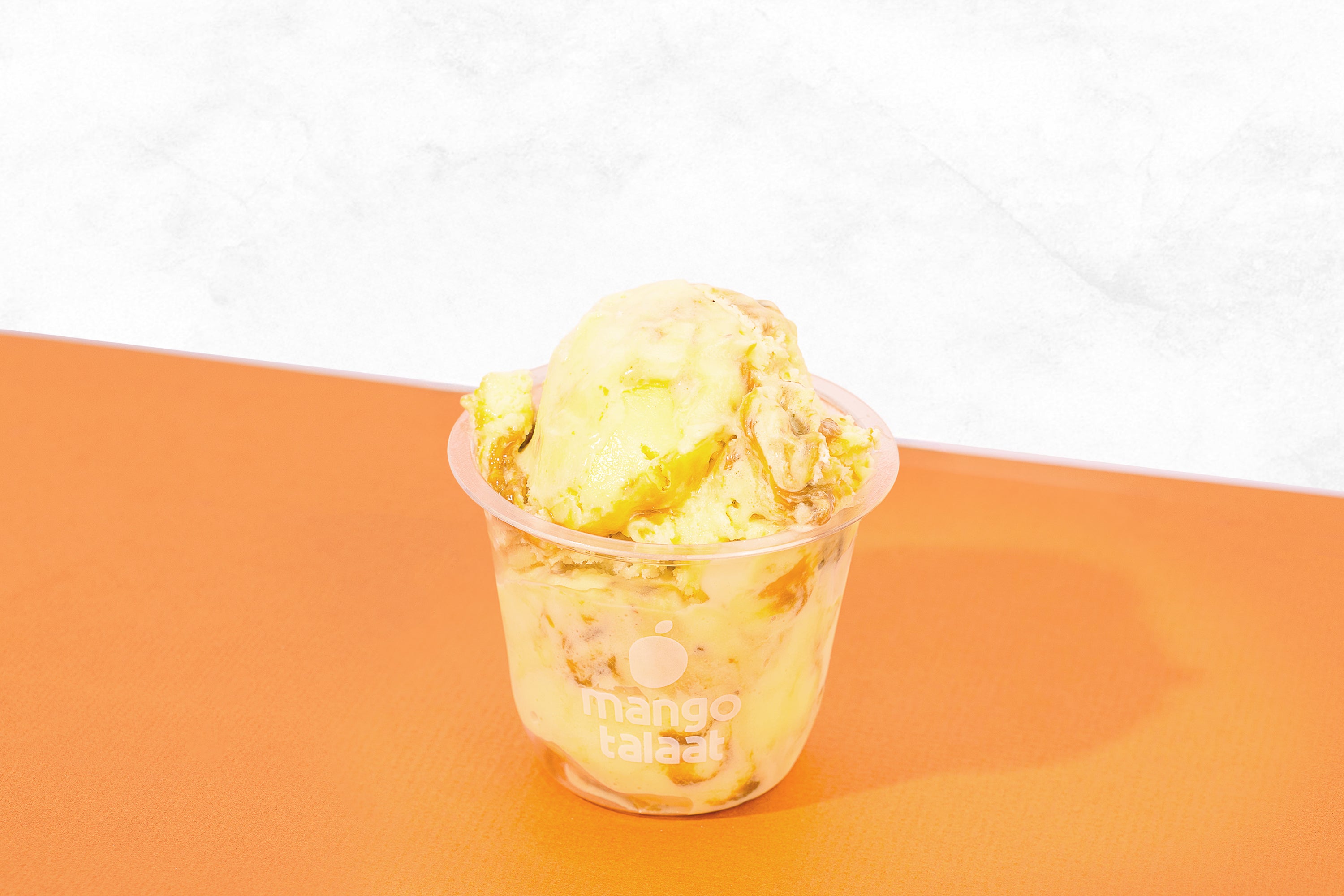 Scoop of Caramel Ice Cream