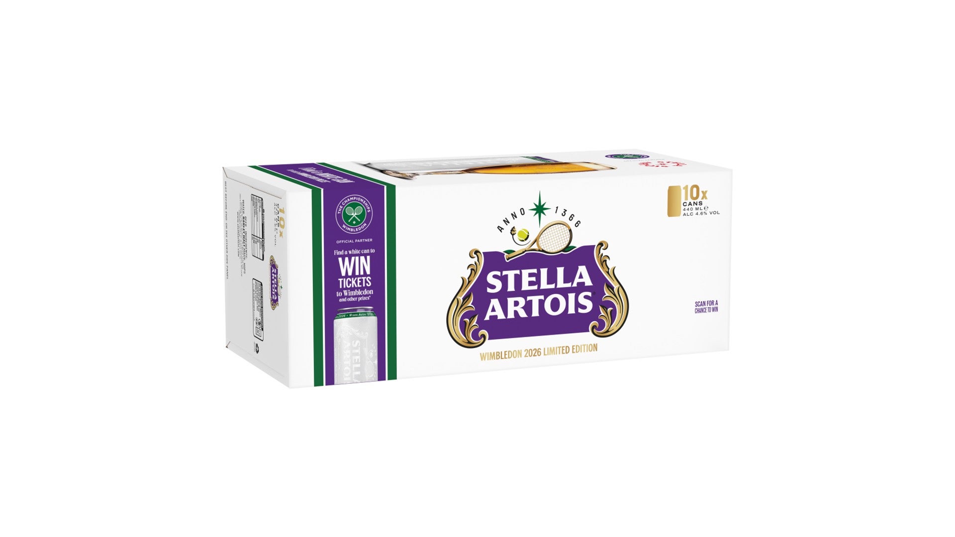 Stella Artois Belgium Premium Lager Beer Cans 10 x 440ml