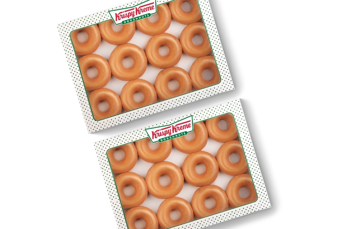 Double Dozen Original Glazed Doughnut Box