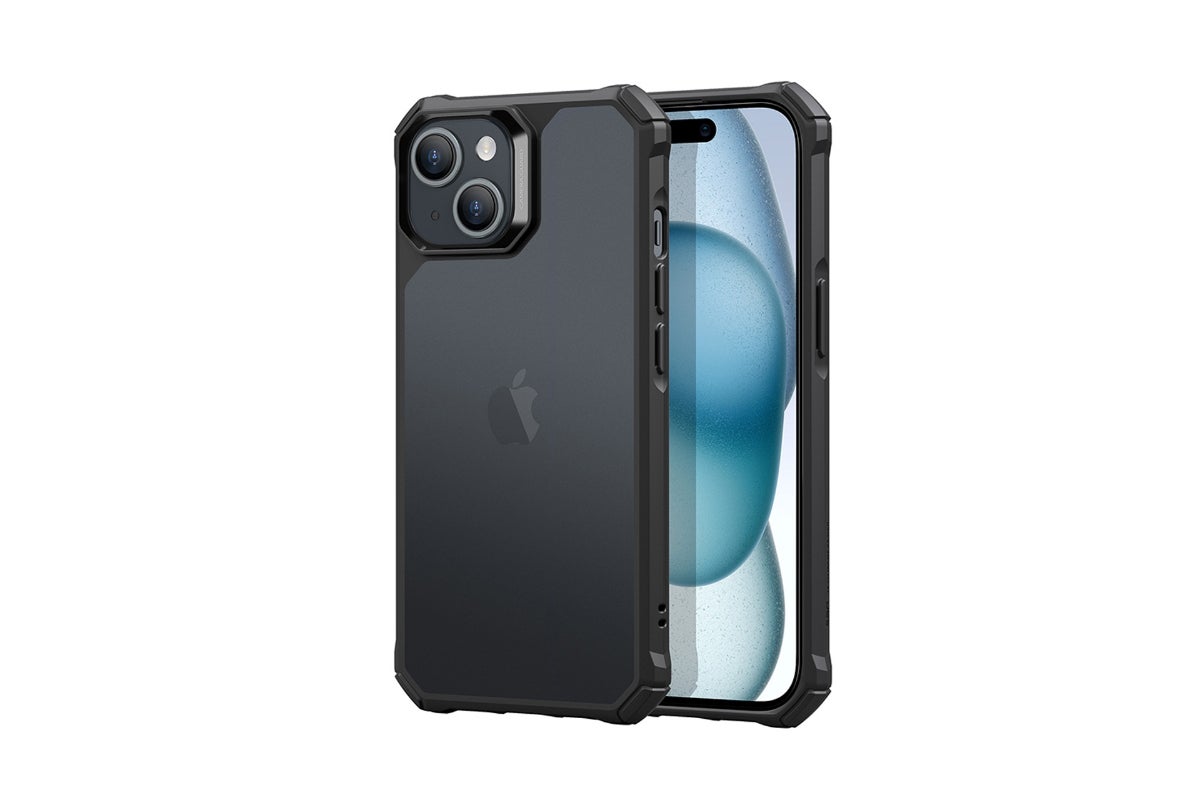 ESR Air Armor Clear Case For iPhone 15 Plus - Frosted Black