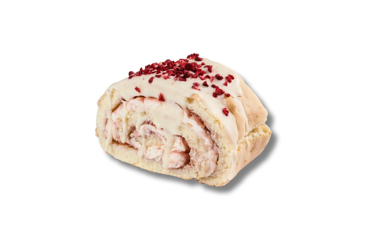 Raspberry & White Chocolate Swiss Roll