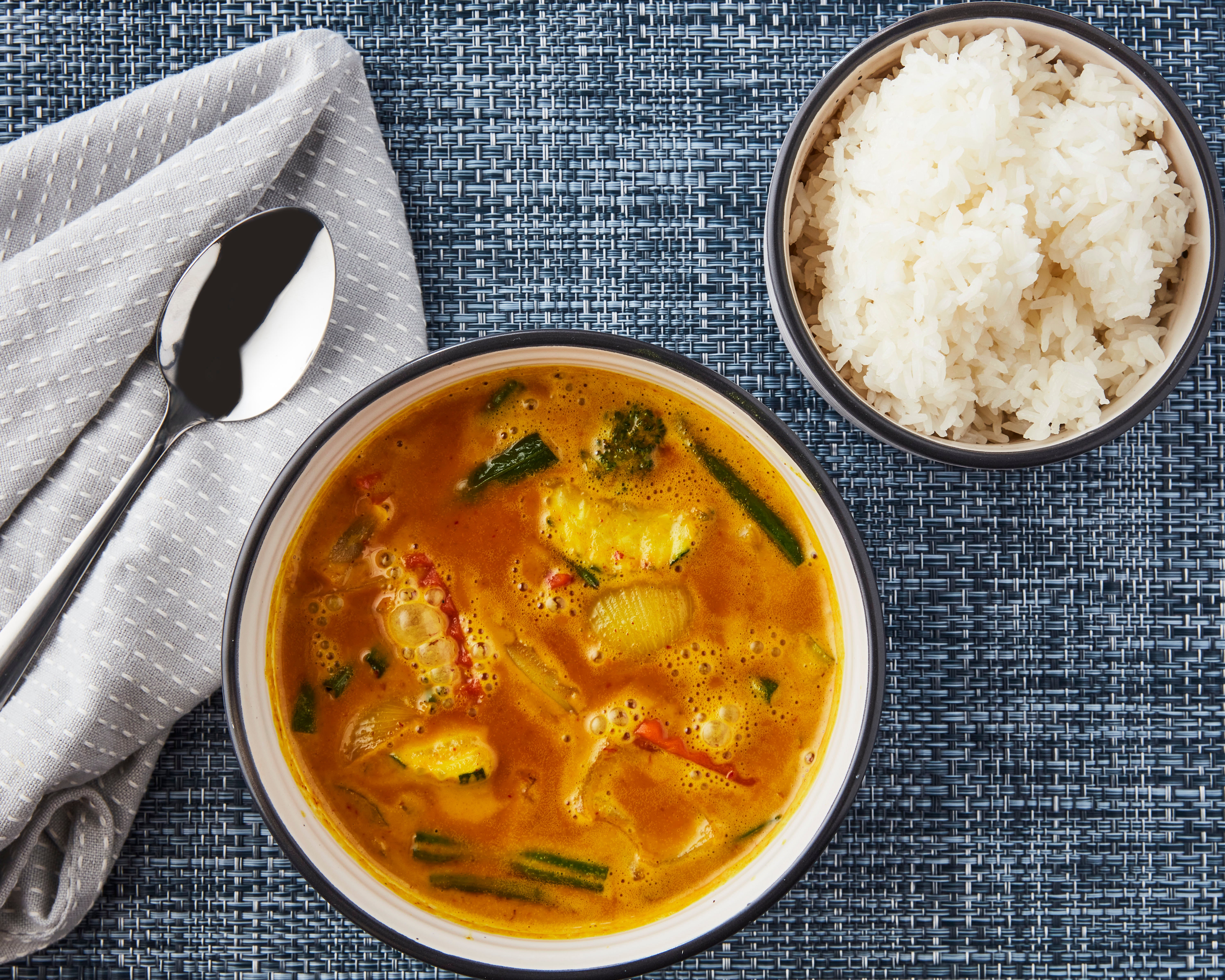 Vegan Yellow Thai Curry with Mixed Vegetables