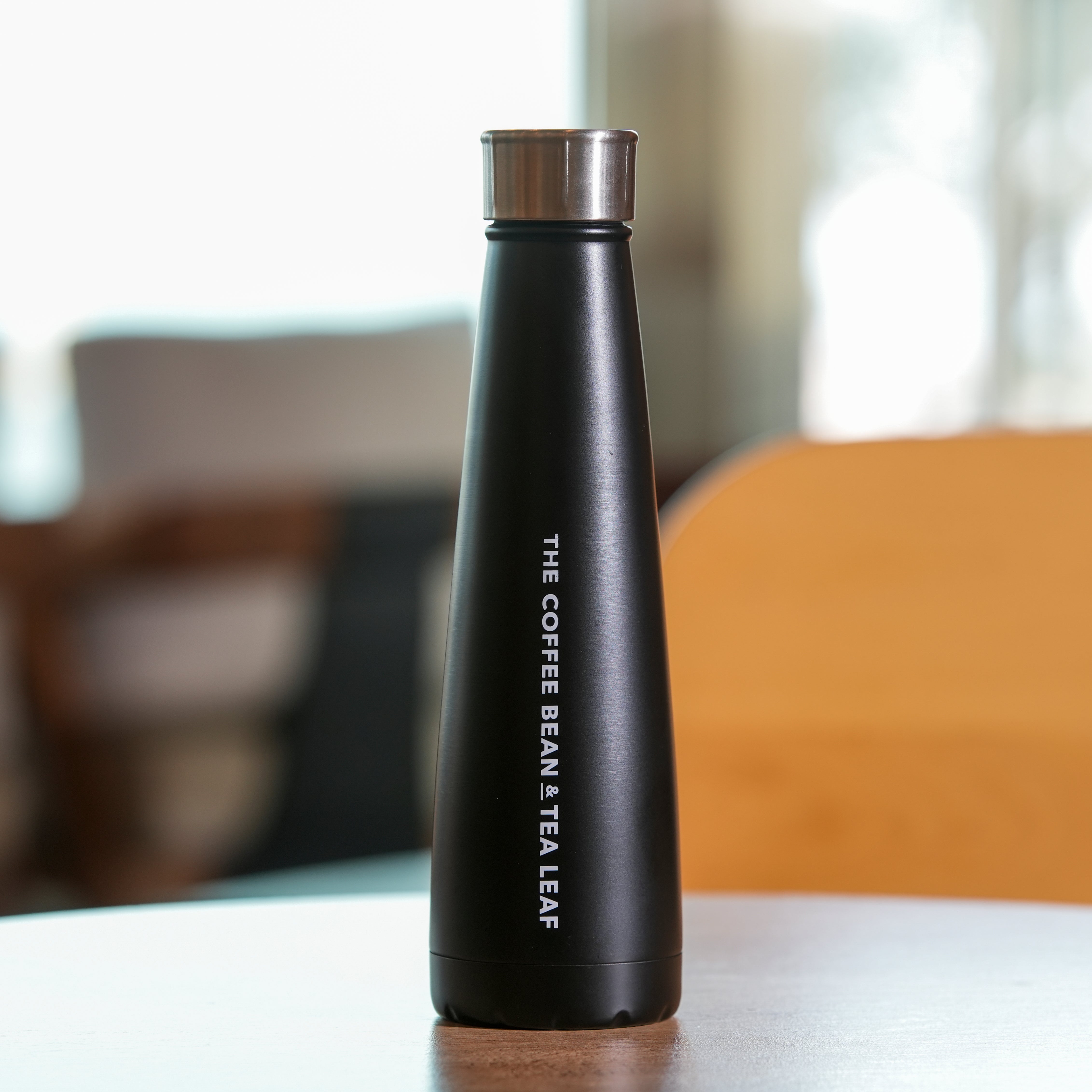 Therm Steel Conical Bottle Black - 450ml