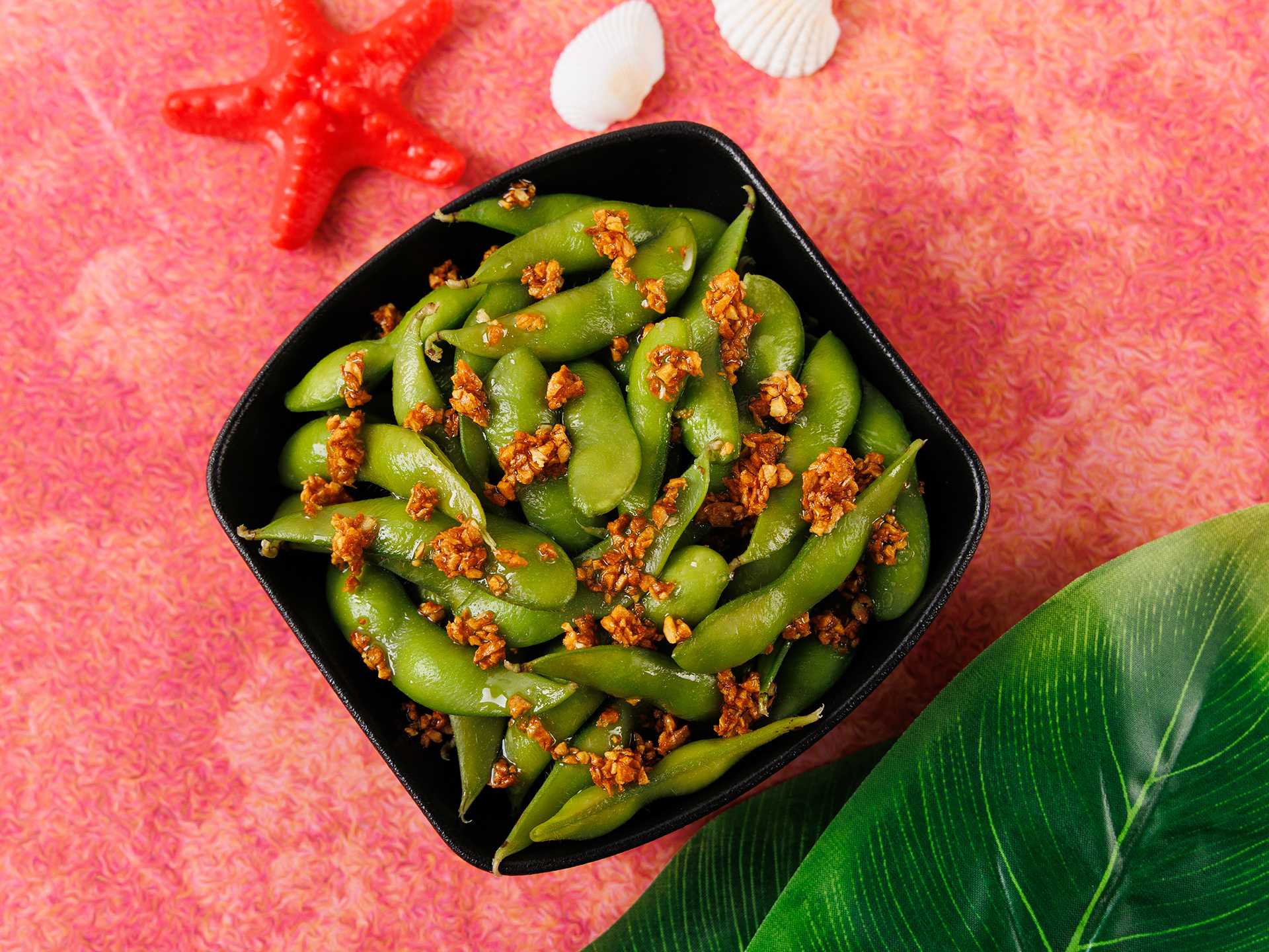 Garlic Edamame