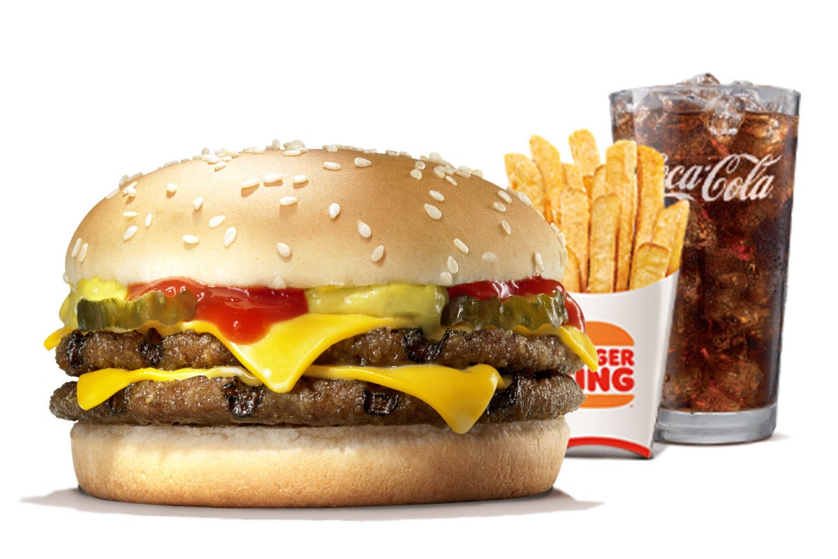 Double Cheese Burger Meal